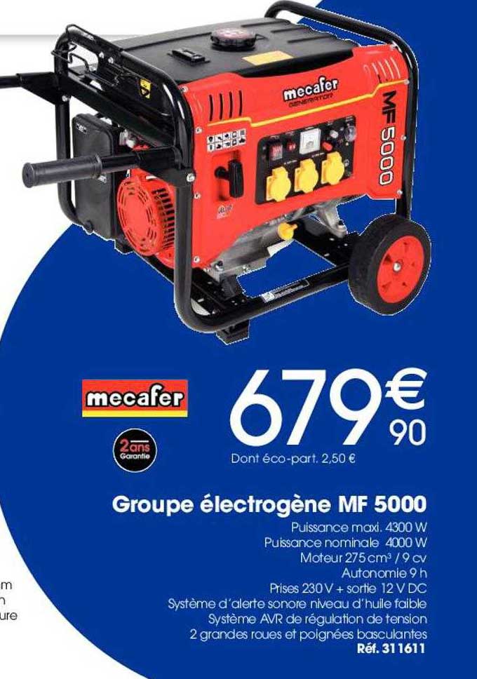 groupe électrogène mf 5000 mecafer