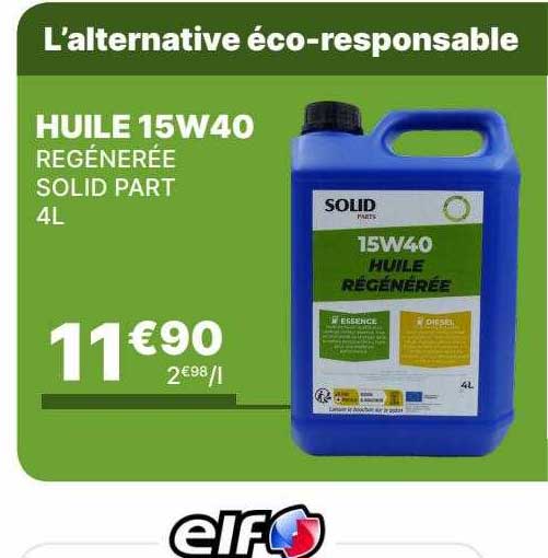 huile 15w40 solid part