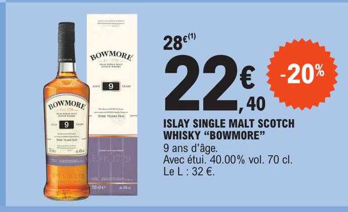 islay single malt scotch whisky "bowmore"