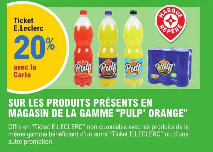 la gamme "pulp" orange"