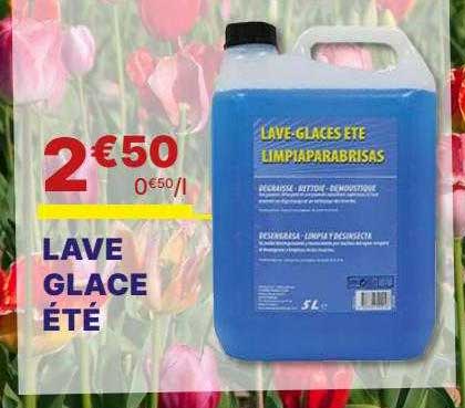 lave glace été