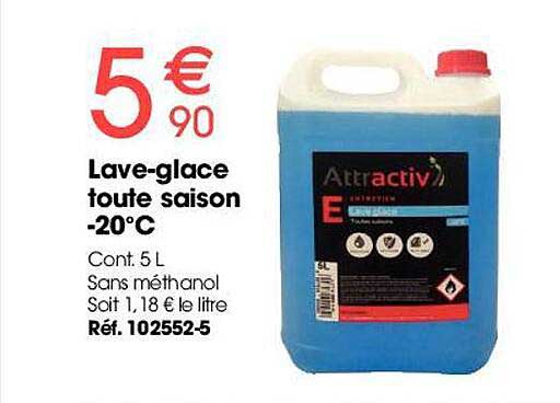 lave-glace toute saison -20°c