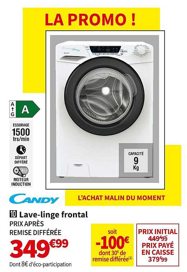 lave-linge frontal candy