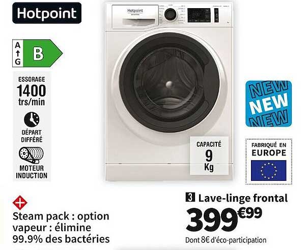 lave-linge frontal hotpoint