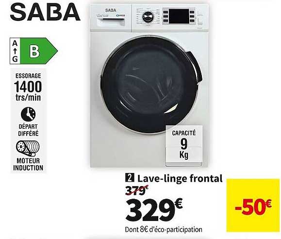 lave-linge frontal saba