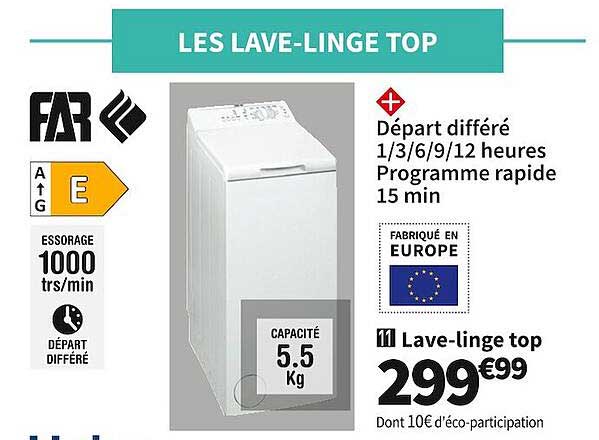 lave-linge top far