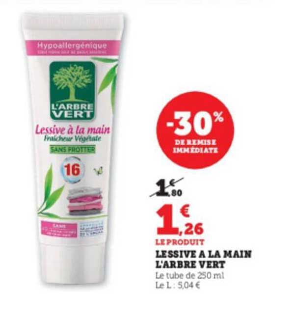 lessive à la main l'arbre vert