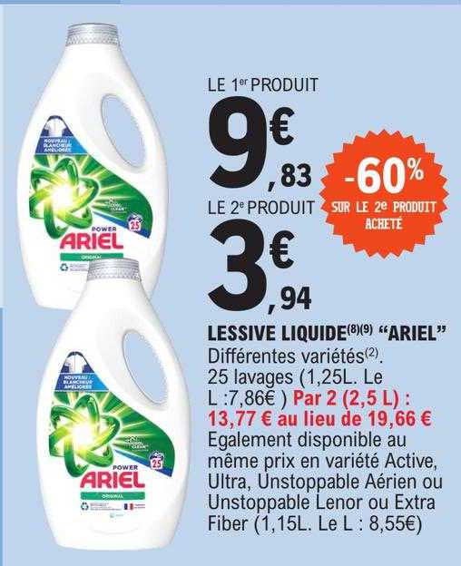 Lessive Liquide "ariel"