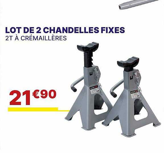 Lot De 2 Chandelles Fixes