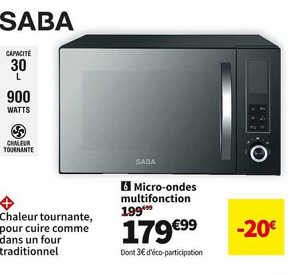 micro-ondes multifonction saba
