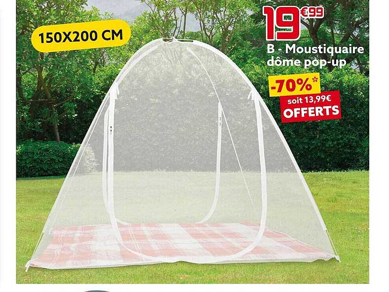 moustiquaire dôme pop-up