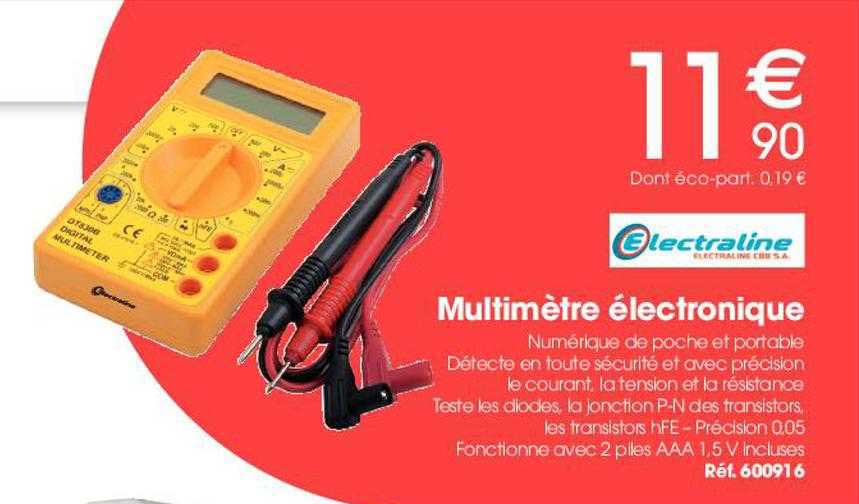 multimètre électronique  electraline