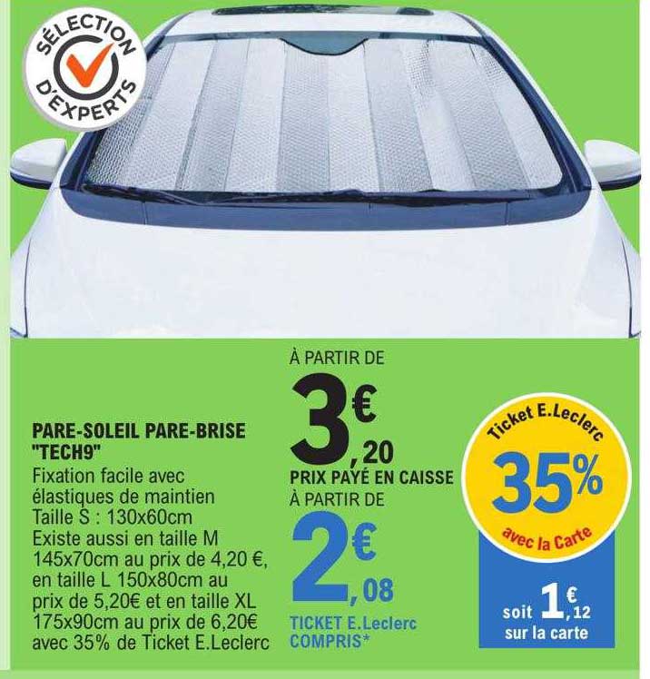 pare-soleil pare-brise "tech9"