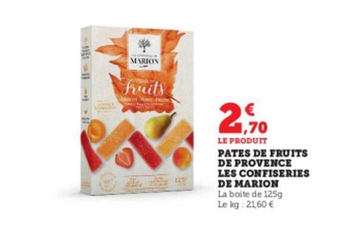 pâtes de fruits de provence les confiseries de marion