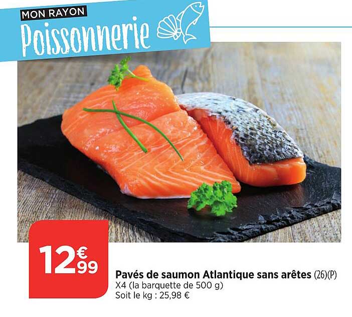 pavé de saumon atlantique sans arêtes