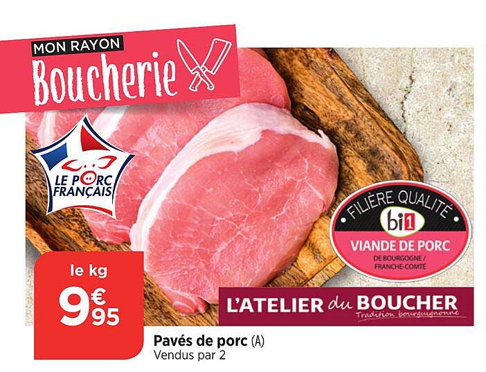pavés de porc l'atelier du boucher