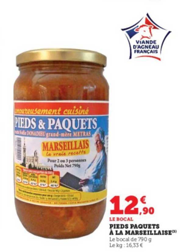 pieds paquets à la marseillaise