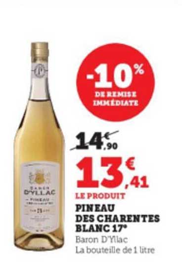 pineau des charentes blanc 17°