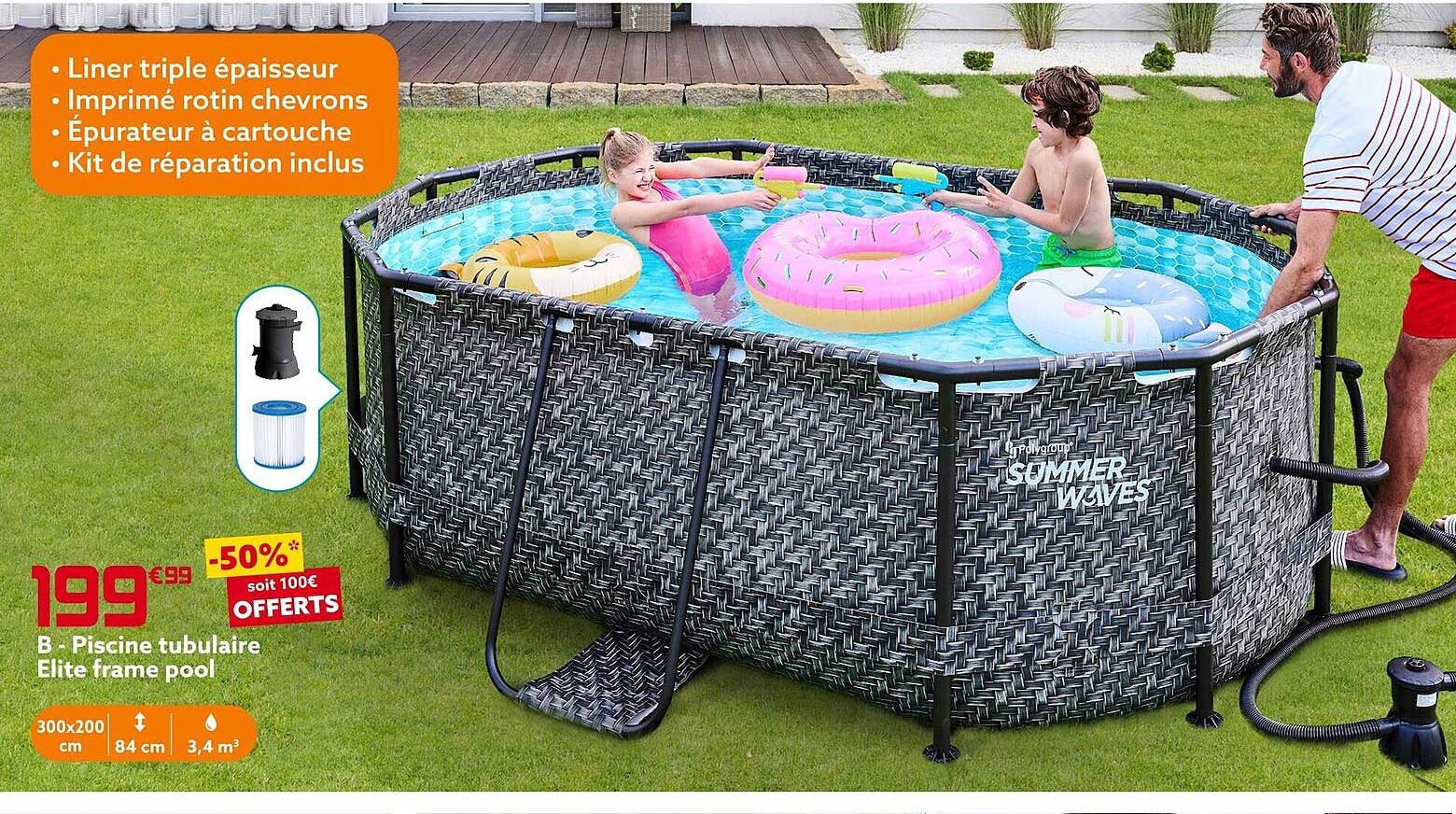 piscine tubulaire elite-frame pool