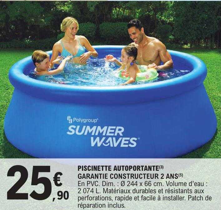 piscinette autoportante summer waves