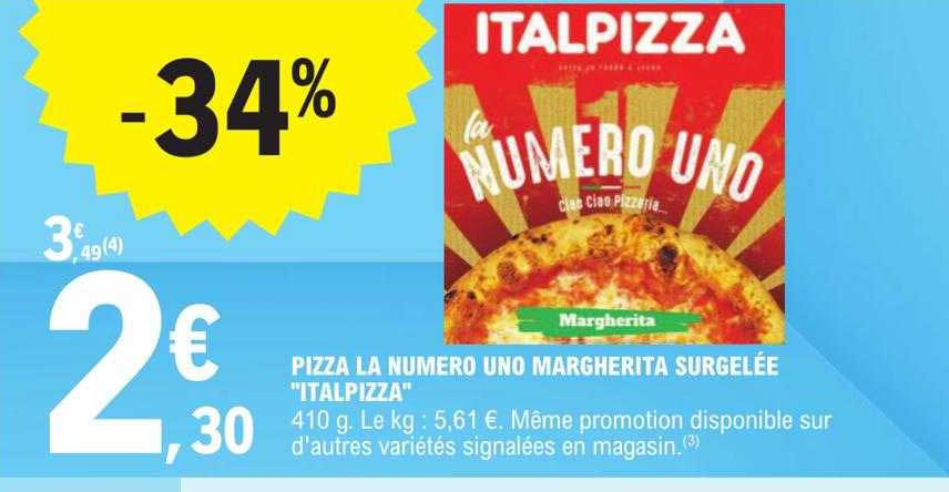 pizza la numéro uno margherita surgelée "italpizza"