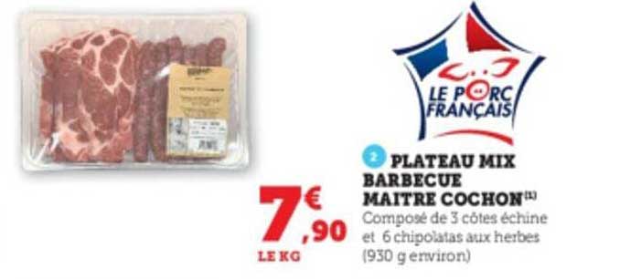 plateau mix barbecue maître cochon