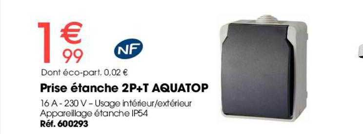 prise étanche 2p+t aquatop