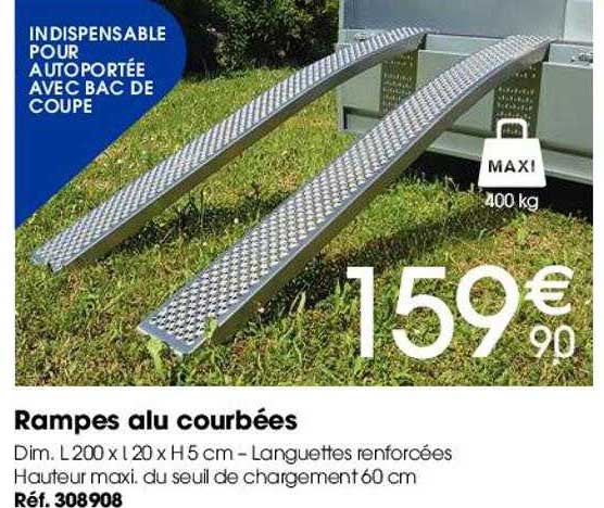 rampes alu courbées