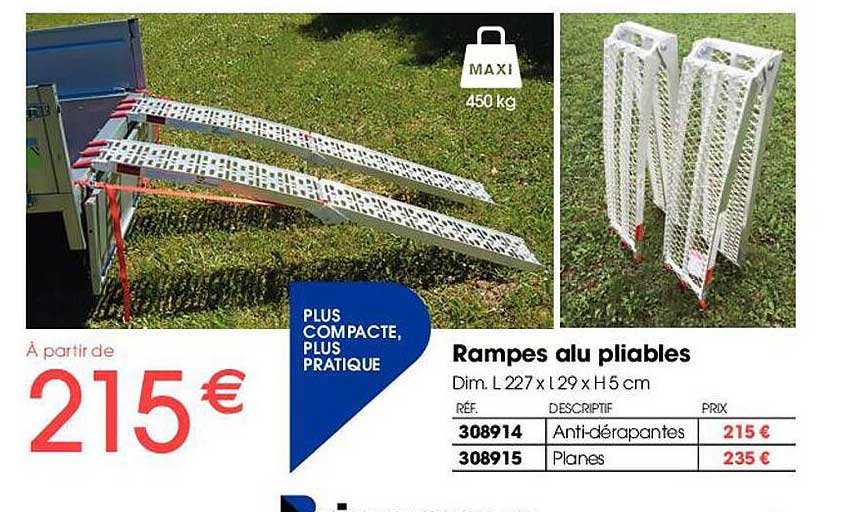 rampes alu pliables