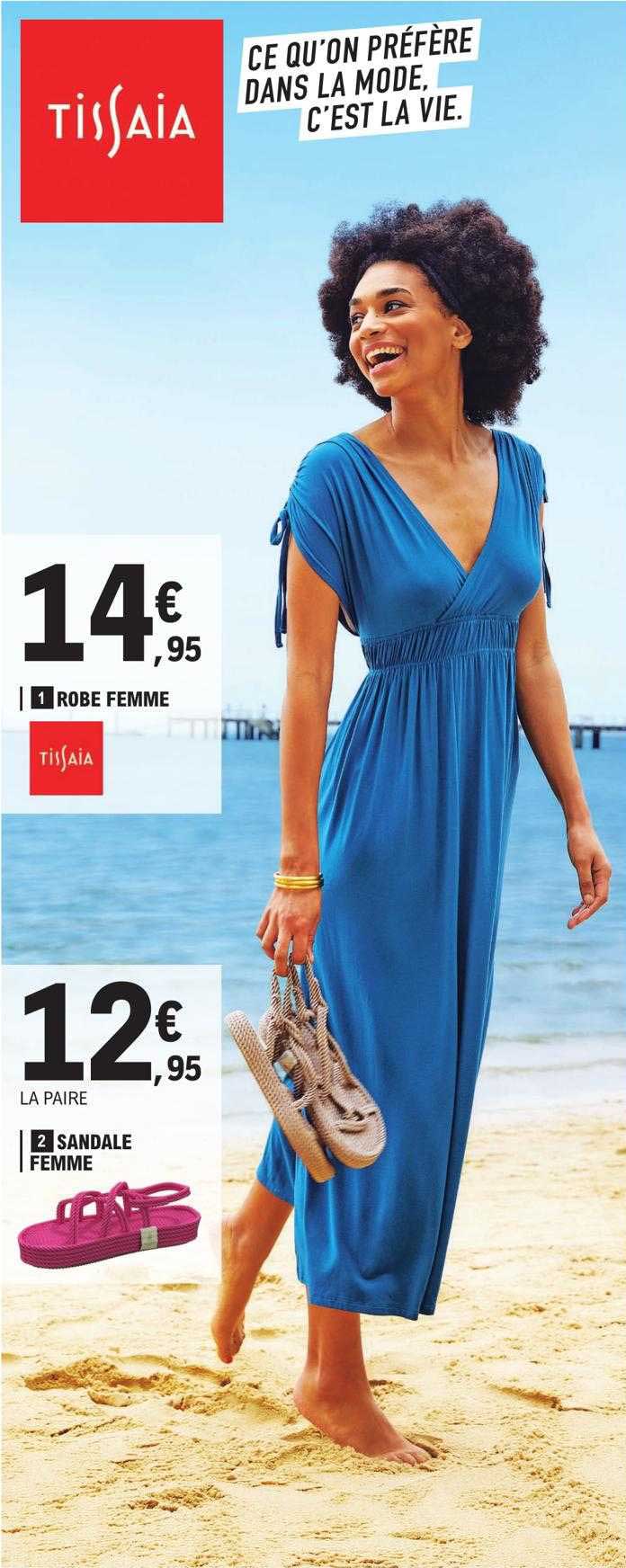 Robe Femme Tissaia, Sandale Femme Tissaia