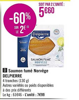 Saumon Fumé Norvège Delpierre