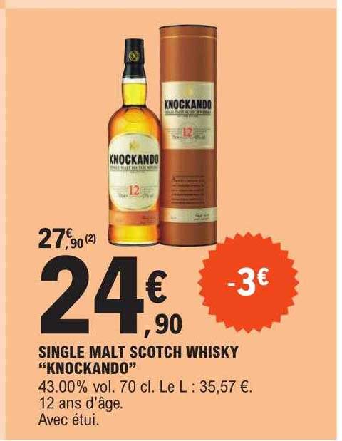 single malt scotch whisky "knockando"