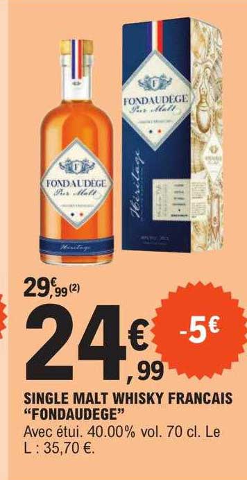 single malt whisky français "fondaudège"