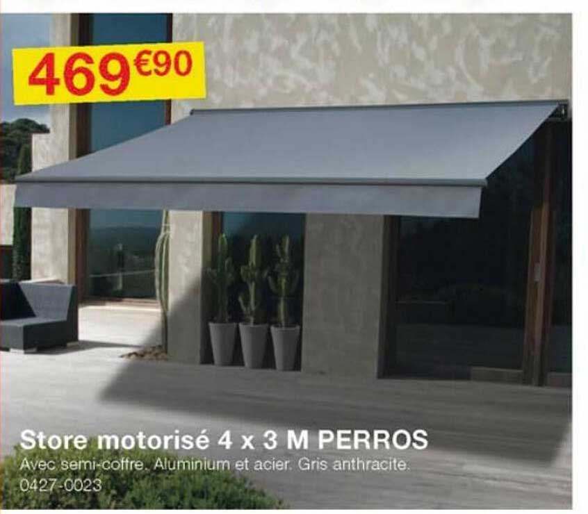 store motorisé 4 x 3 m perros