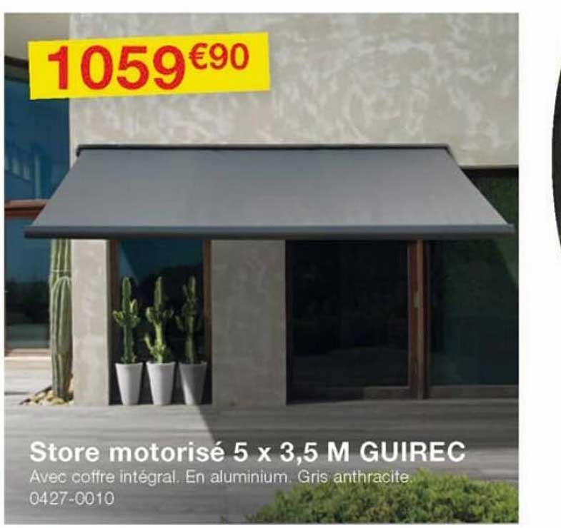store motorisé 5 x 3,5 m guirec