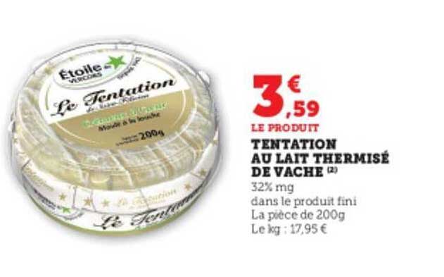 Tentation Au Lait Thermisé De Vache