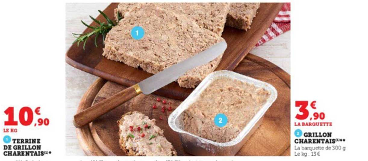 terrine de grillon charentais, grillon charentais