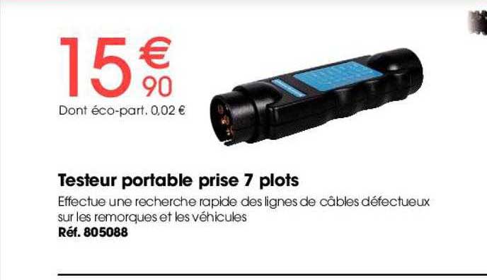 testeur portable prise 7 plots