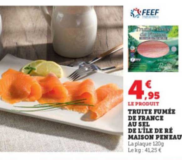 truite fumée de france au sel de l'île de ré maison peneaux