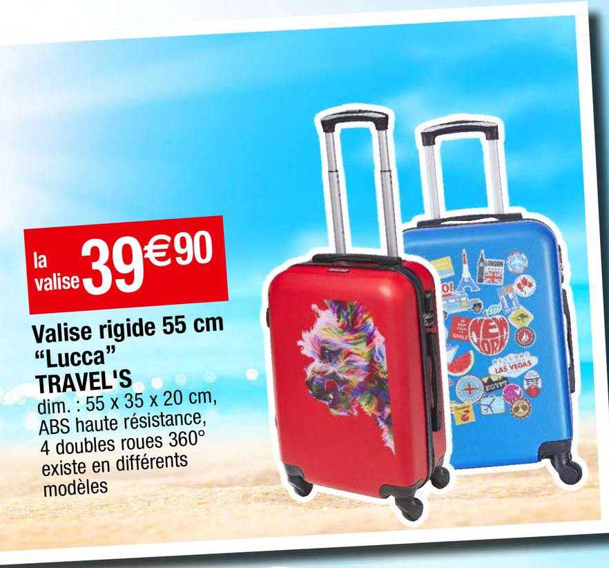 Valise Rigide 55 Cm "lucca" Travel's