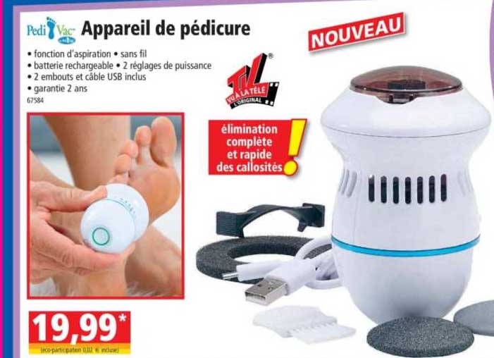 appareil de pédicure pedi vac