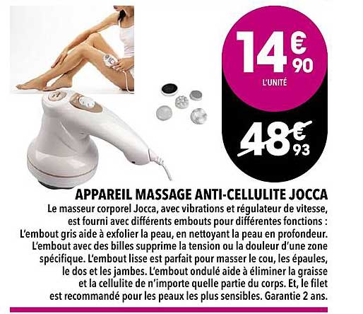 appareil massage anti-cellulite jocca