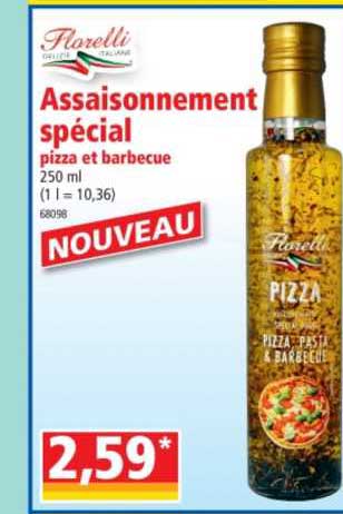 Assaisonnement Spécial Pizza Et Barbecue Florelli