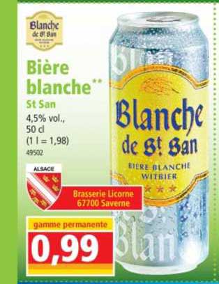 bière blanche st san
