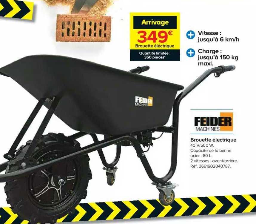 brouette électrique feider machines