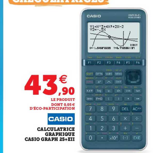 calculatrice graphique casio graph 25+eII