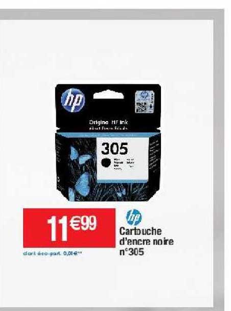 cartouche d'encre noire n°305 hp