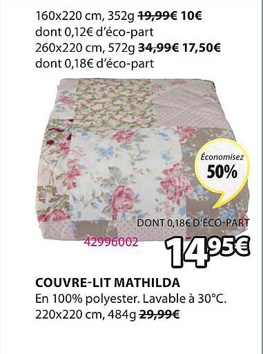 couvre-lit mathilda