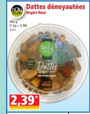 dattes dénoyautées deglet nour holy fruits
