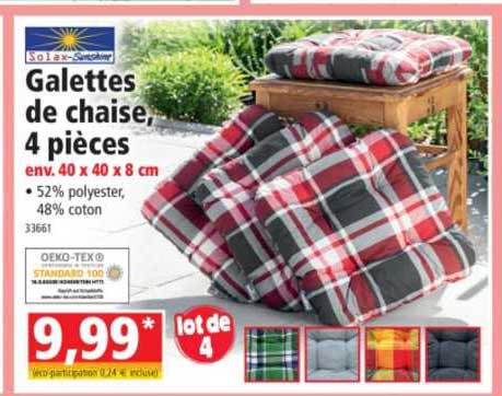 Galettes De Chaise, 4 Pièces